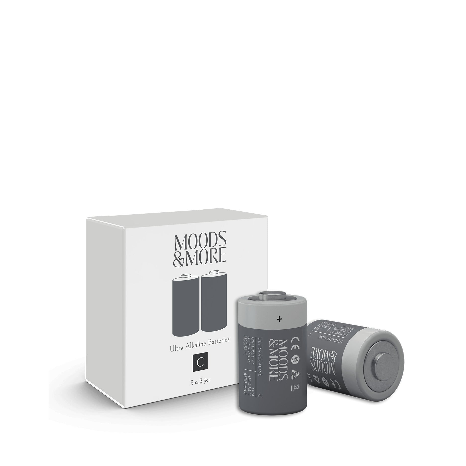 Batteri C 2 stk 1,5V